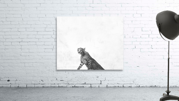 Minimalist cheetah standing up by Dayton O Donnell